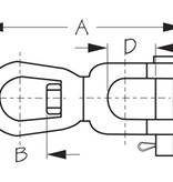 Seachoice Galvanized Anchor Swivel