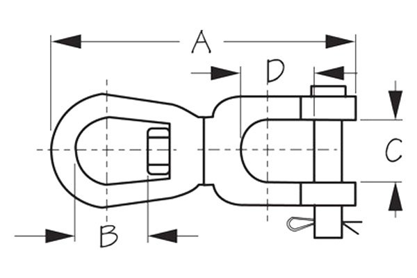 Seachoice Galvanized Anchor Swivel