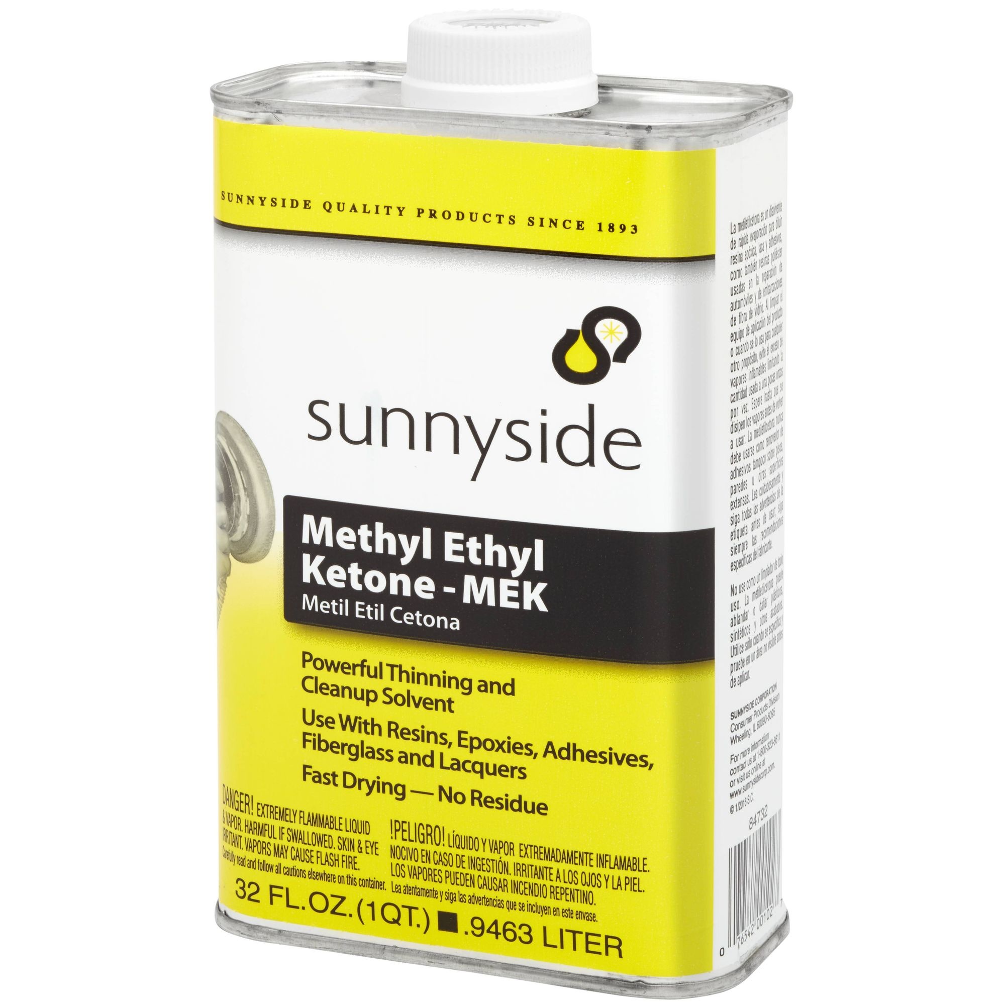 Sunnyside MEK PVC Solvent - Quart