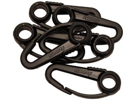 Scotty 6-Pack Scotty Snap Hook - Black Plastic