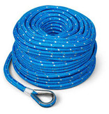 Trac Outdoor Trac 3/16"x100' Blue Anchor Rope  W Shackle