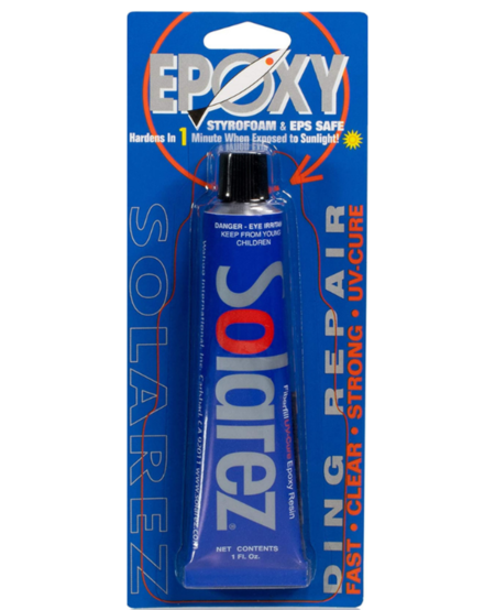 Solarez Epoxy Ding Repair 1.0 oz Tube (EPS Safe)