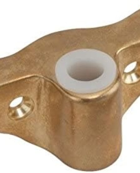 Brass Oarlock Angle mount Shank 1/2 Inch