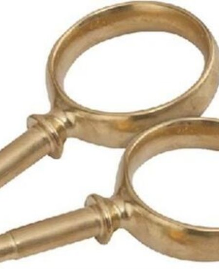 Brass Oarlock - Round Horn 2-1/4"