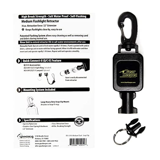 Hammerhead Industries Small SCUBA Flashlight Retractor