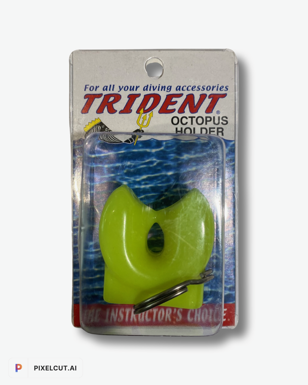 Trident Octopus Retainer W/ Ring Flor. Yellow
