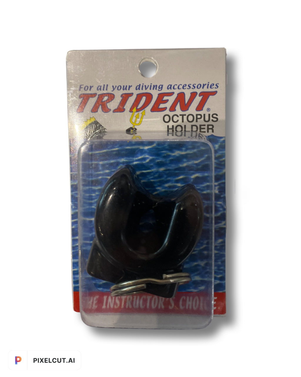 Trident Octopus Retainer W/ Ring Black