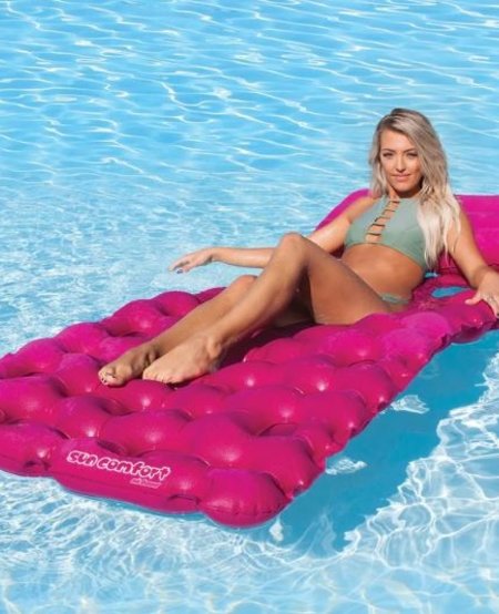 AirHead Single Pool Mattress - Cool Suede