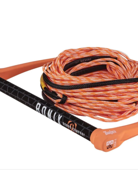 Ronix Women’s Hide Grip 1 in. Dia. 70ft. 4 Section Rope Peach/White Combo