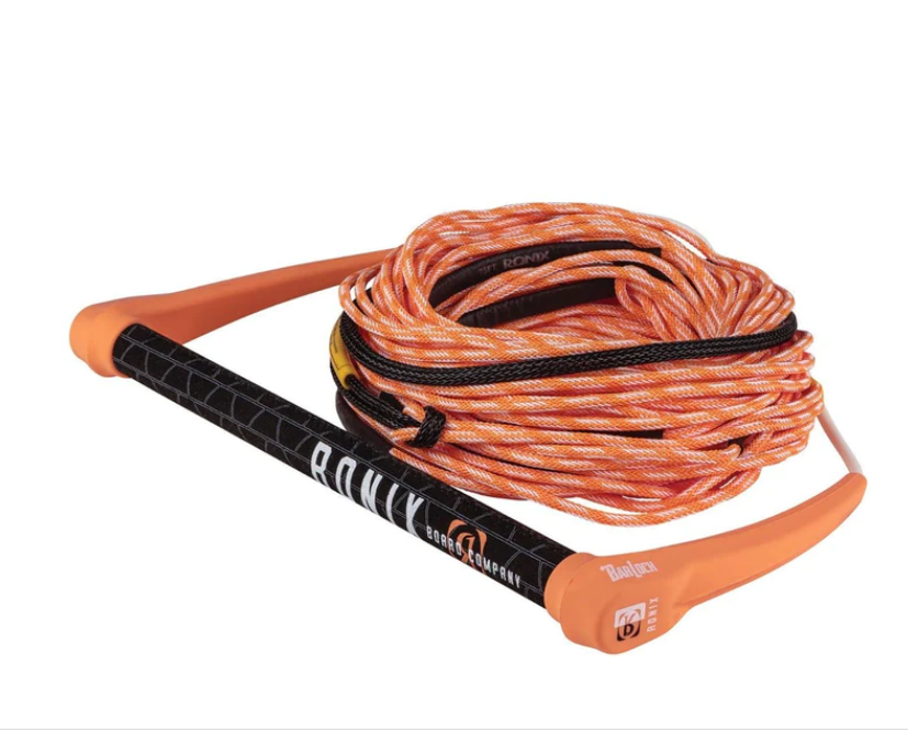 Ronix Ronix Women’s Hide Grip 1 in. Dia. 70ft. 4 Section Rope Peach/White Combo