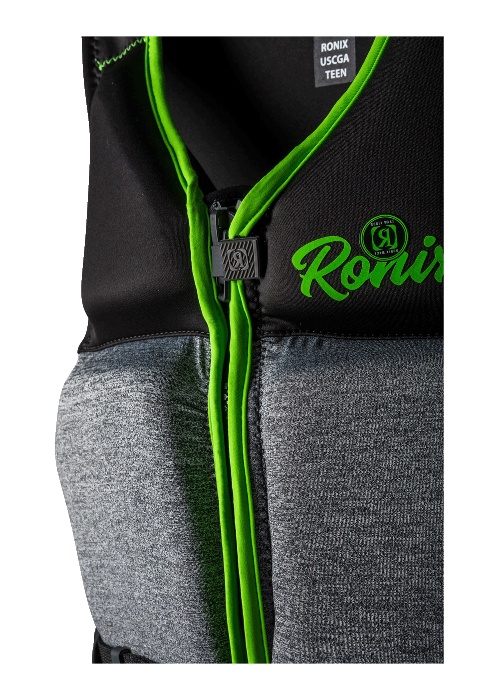 Ronix Ronix Driver's Ed - Capella 3.0 - CGA Life Vest - Black/Lime-Teen (75-125lbs)
