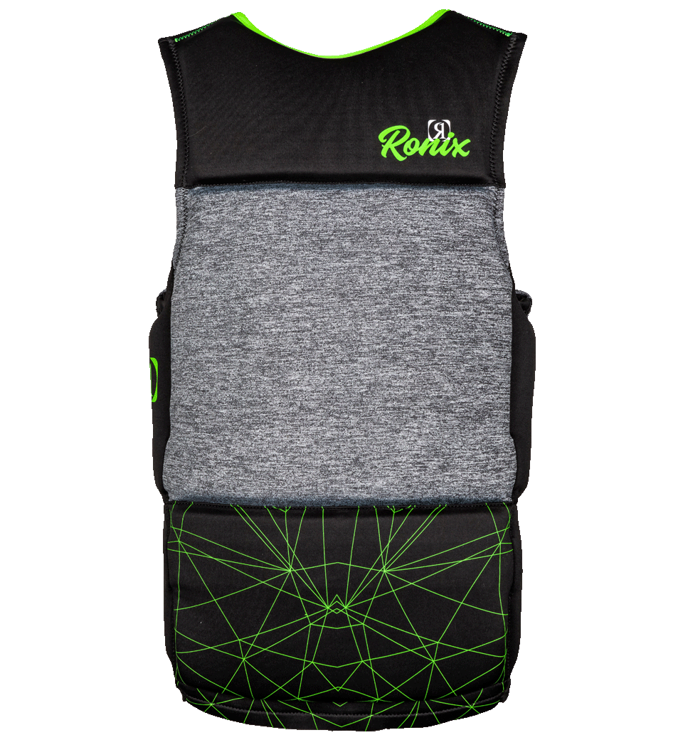 Ronix Ronix Driver's Ed - Capella 3.0 - CGA Life Vest - Black/Lime-Teen (75-125lbs)