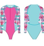 FINZ FINZ Girls Paddle Suit Holiday Stripe Splice