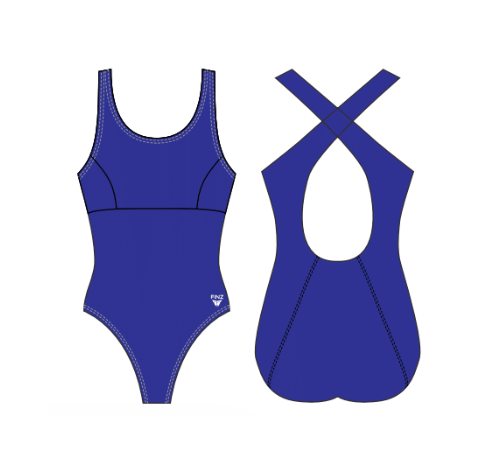 FINZ FINZ Ladies Cross Over Back 1-PC