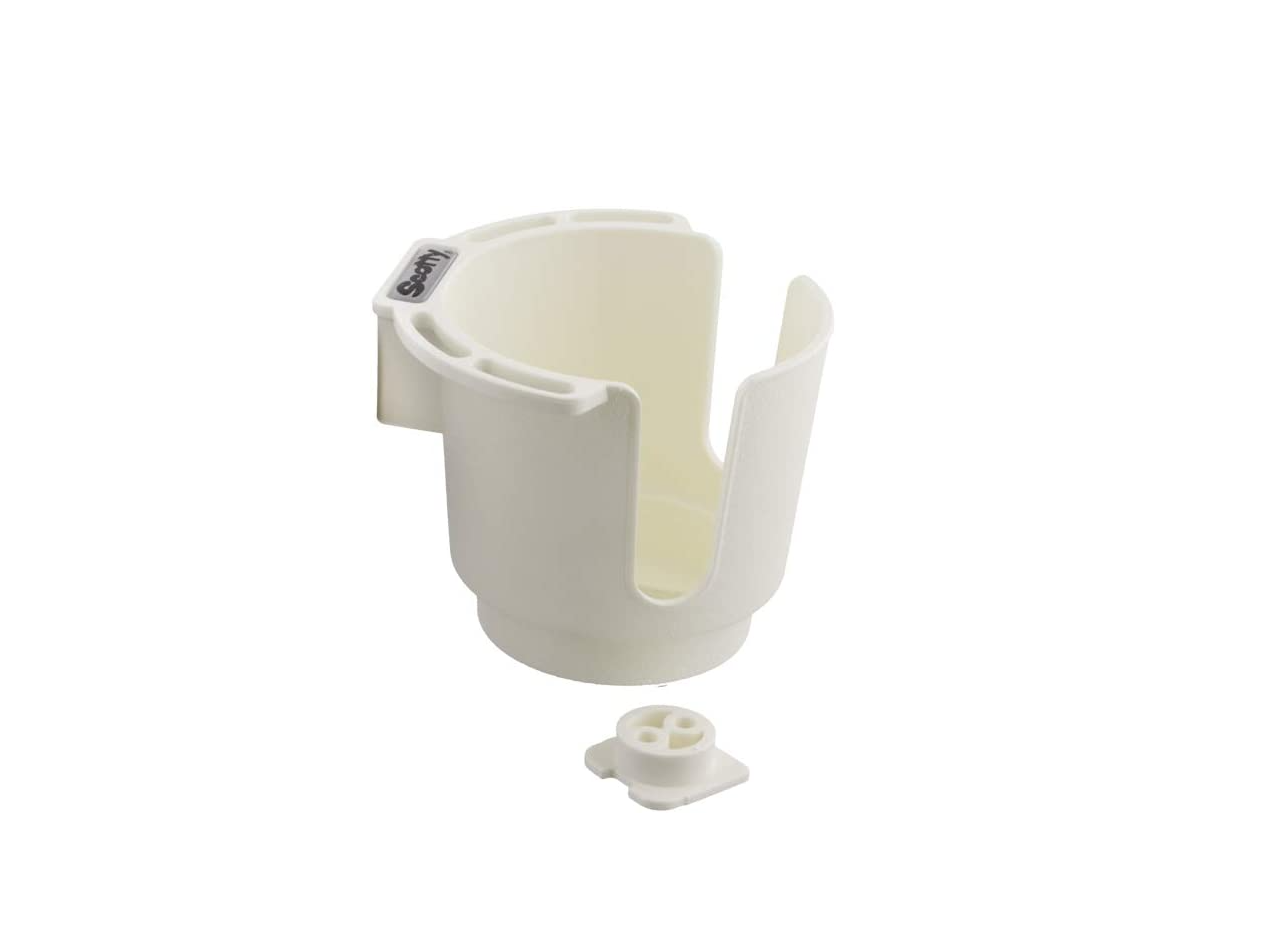 Scotty Drink Holder With Base - White