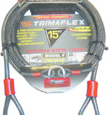 Trimax Locks 15' Dual Loop Quadra Braid Trimaflex Cable