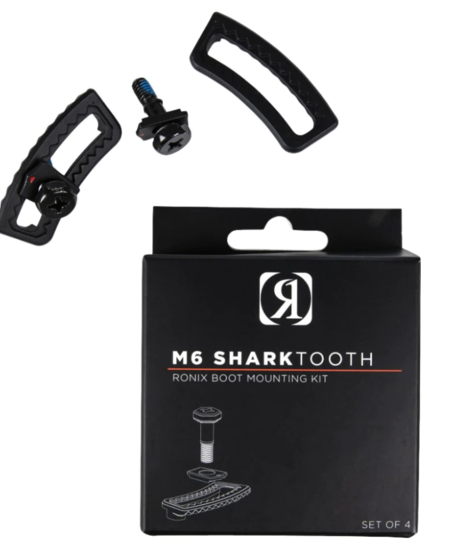 Ronix M6 SharkTooth Boot Hardware - Set of 4 - Black