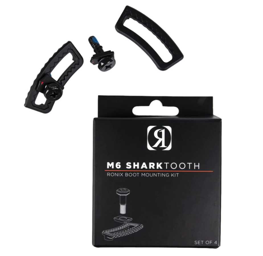 Ronix M6 SharkTooth Boot Hardware - Set of 4 - Black