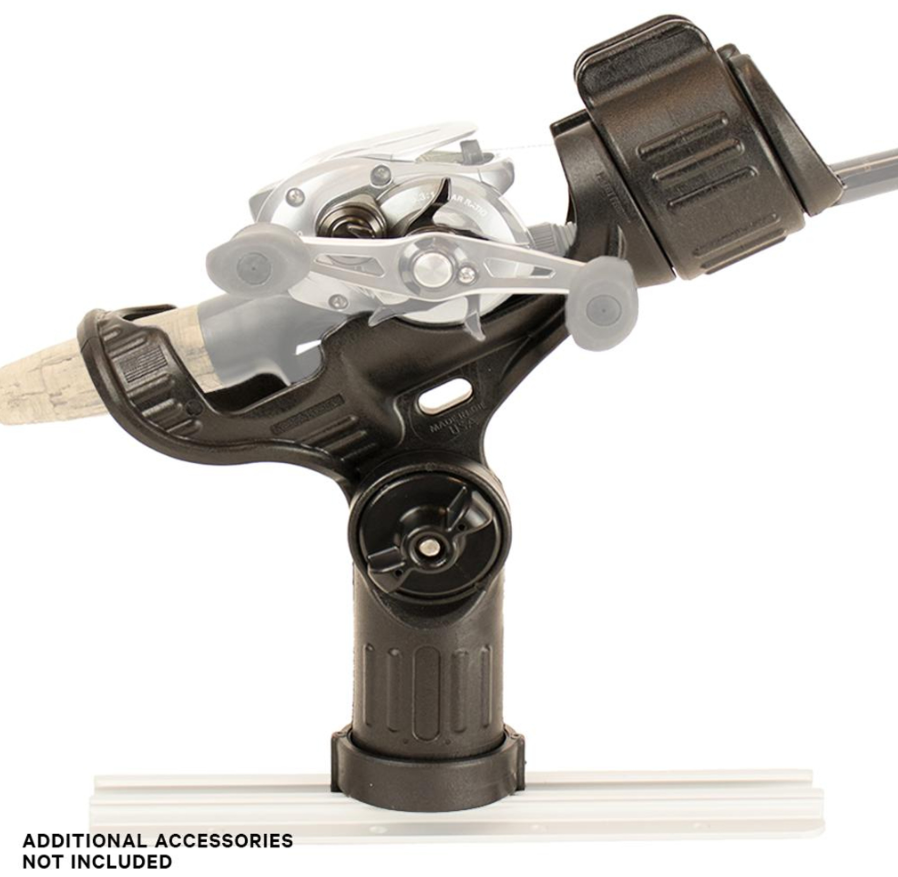 YakAttack YakAttack Omega Rod Holder W/ LNL Track Mounting Black