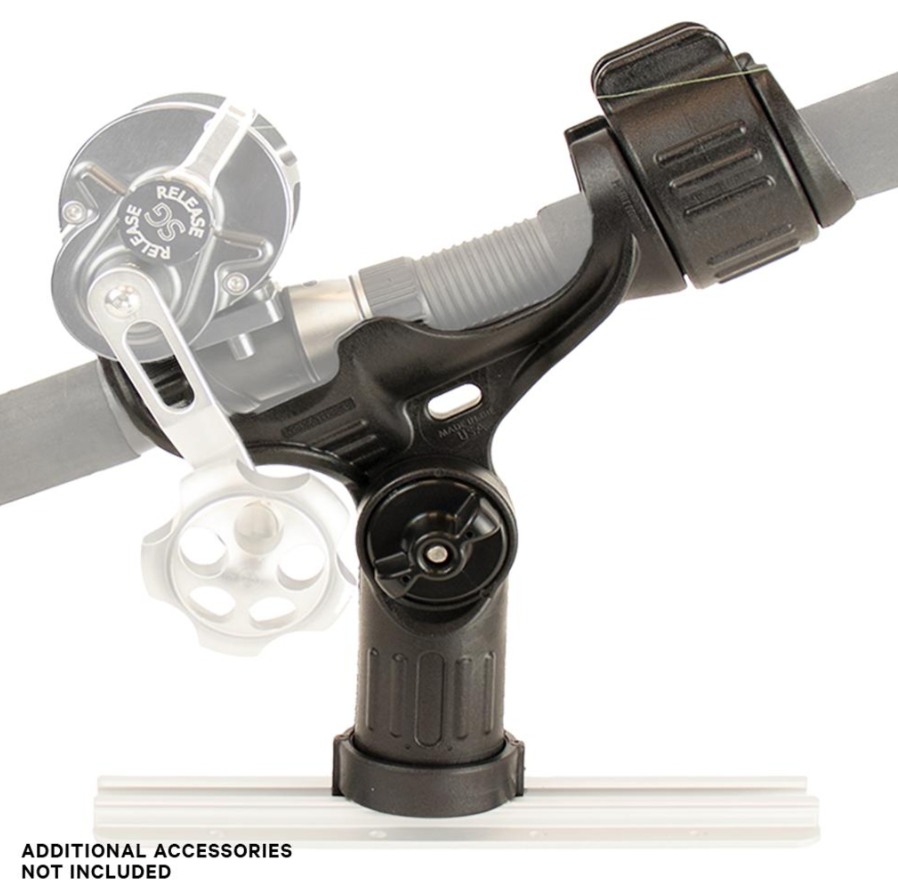 YakAttack Yak Attack Omega Rod Holder with LockNLoad Track Mounting Ba