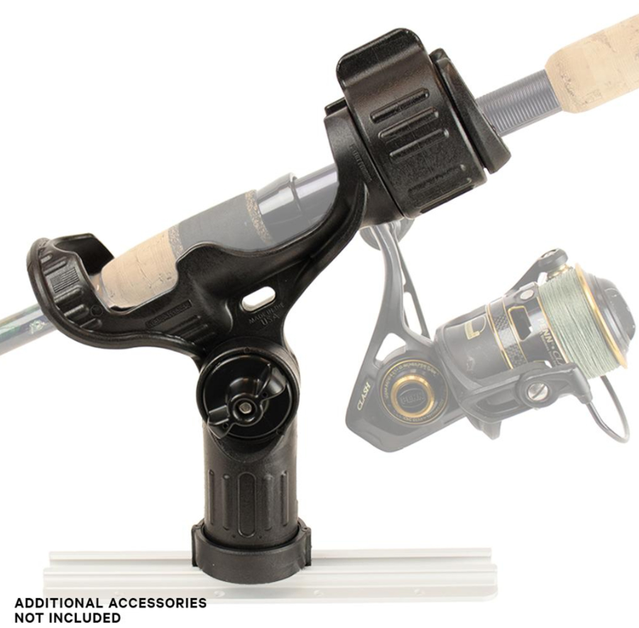 YakAttack YakAttack Omega Rod Holder W/ LNL Track Mounting Black