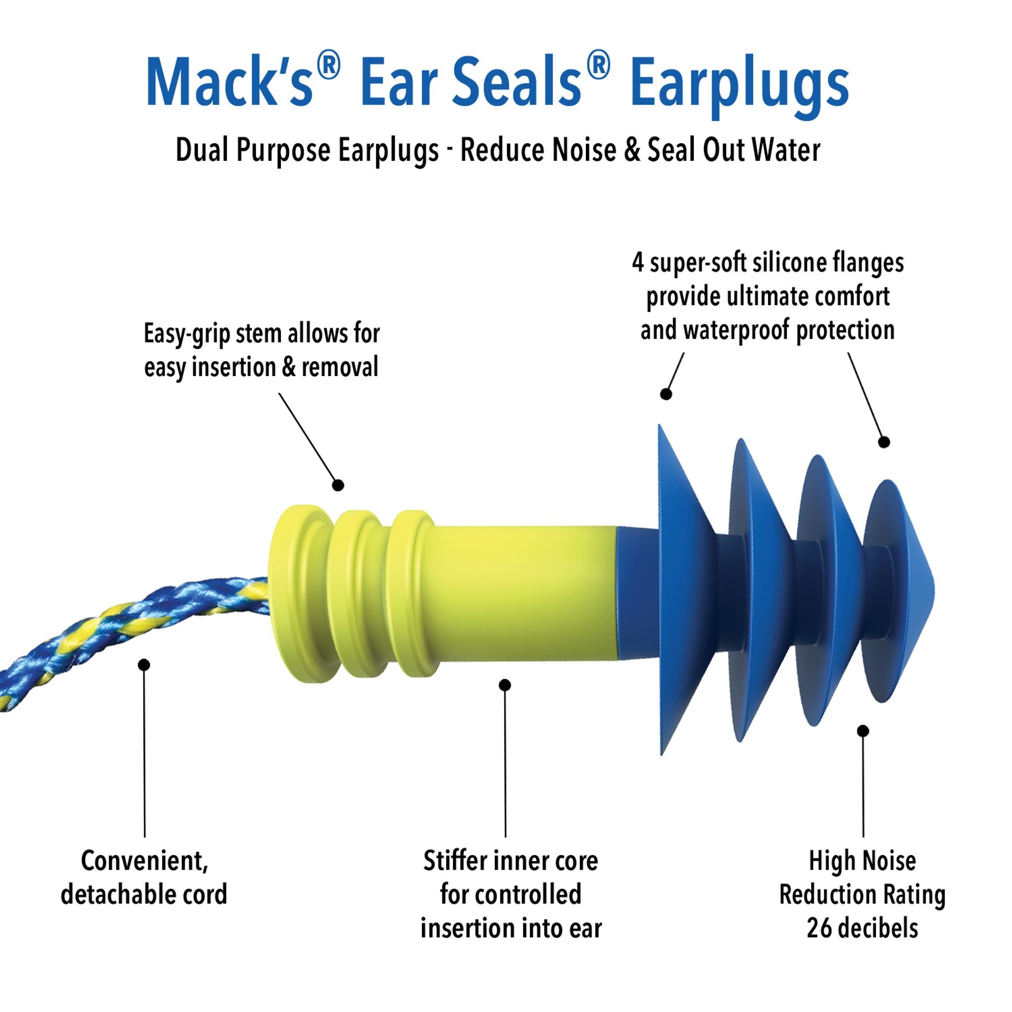Macks Mack's Ear Seals Ear Plugs
