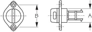 Sealect Designs Drain Plug & Flange #10 Oval Head