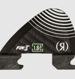 Ronix 1.8in Floating Button Nub Surf Fin- Center-Carbon