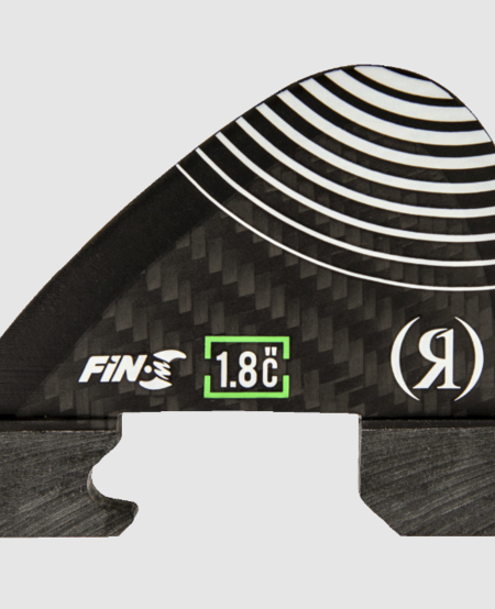 1.8in Floating Button Nub Surf Fin- Center-Carbon