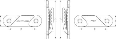 Seadog Rope ClamCleat CL214 Port