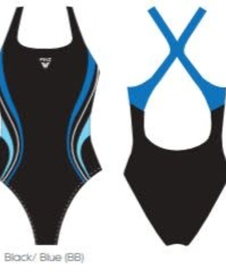 FINZ Ladies Sway Action Splice 1-PC Black/Navy 12