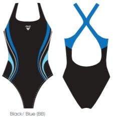 FINZ FINZ Ladies Sway Action Splice 1-PC Black/Navy 12