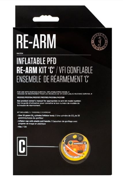 Mustang Survival Mustang Re-arm kit for MD3183 & MD3184