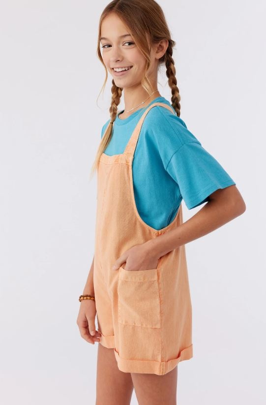 O'Neill O'Neill Starlette Overalls Tangerine (Youth)
