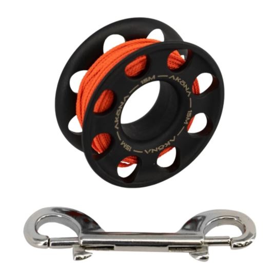 XS Scuba 100' Finger Spool with SS Clip