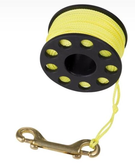 Trident Reef Finger Reel 100' (Yellow)