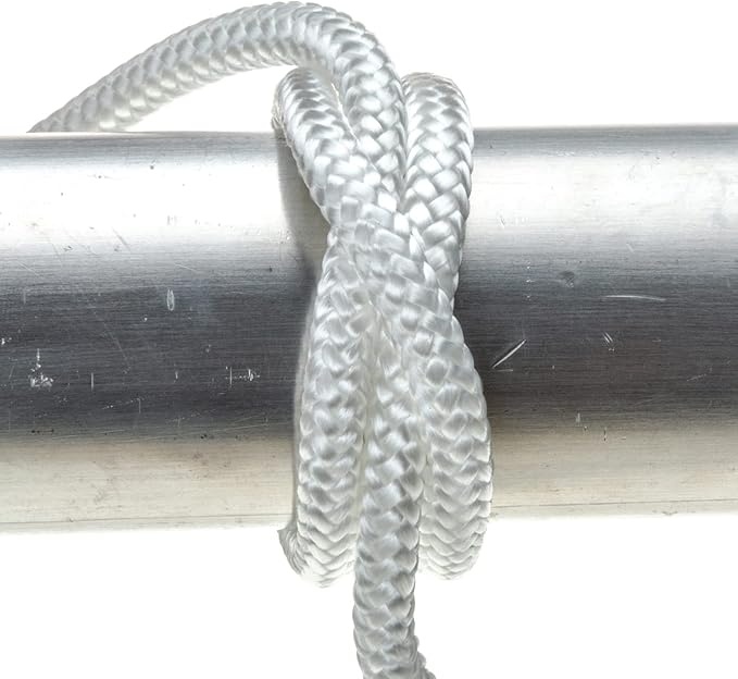 Land N Sea Fend Line WHITE BRD 1PR 1/4x6F
