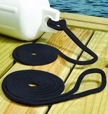 Land N Sea Fend Line BLK BRD 1PR 1/4x6F