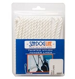 western marine Sea Dog Twisted Nylon Fender Lines (White) 1/4 X 6'