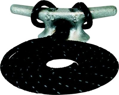 Land N Sea Dock Line DBL BLK/TRACER 5/8X15