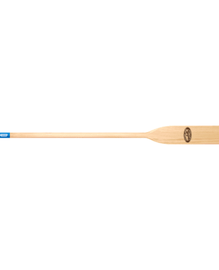 Crooked Creek Varnished Wood Oar - Blue Grips
