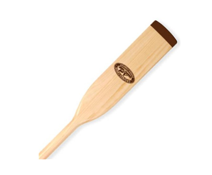 Crooked Creek Crooked Creek Varnished Wood Oar - Blue Grips