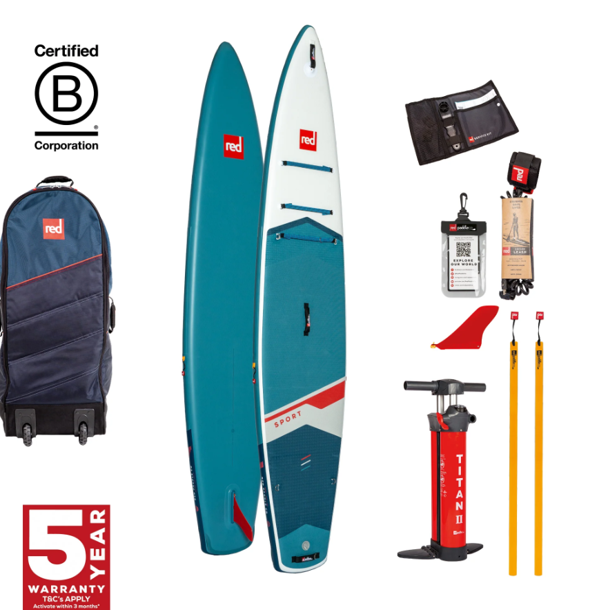 Red Paddle Co RED Paddle Sport 12'6" x 30" x 4.7" MSL 800 ISUP