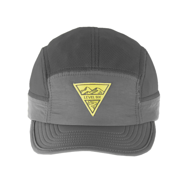 Level Six Poly Five Panel Hat - Charcoal