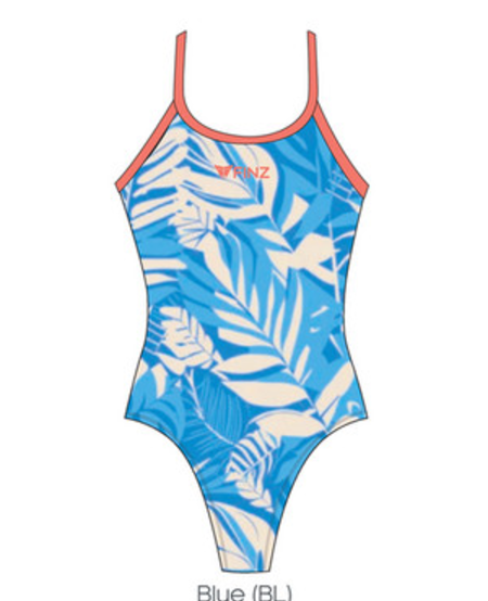 Ladies Summer Palms Tri Back 1pc