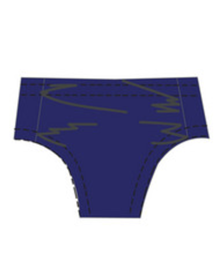 Ladies Ruched Wide Side Bottom
