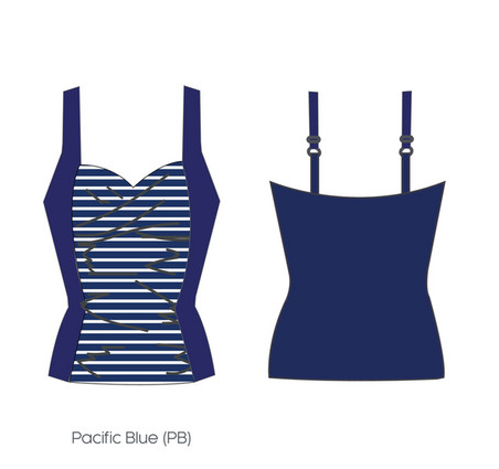 FINZ Ladies Twist Front Tankini