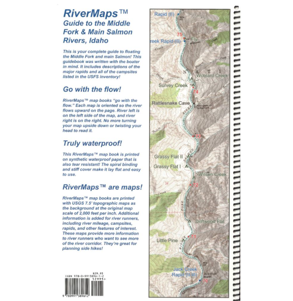 RiverMaps RiverMaps Middle Fork & Main Salmon River 4th Edition Guide Book