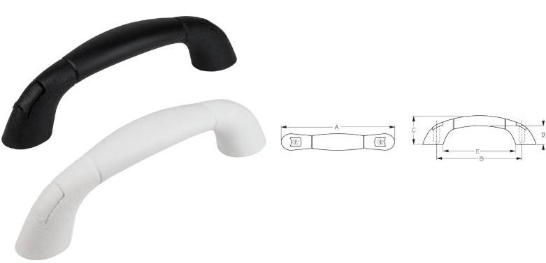 Sea Dog Grab Handle PVC (White) 9 3/4"