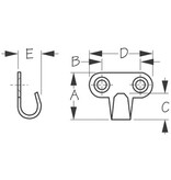 Sea Dog Hammock Hook 1/2"